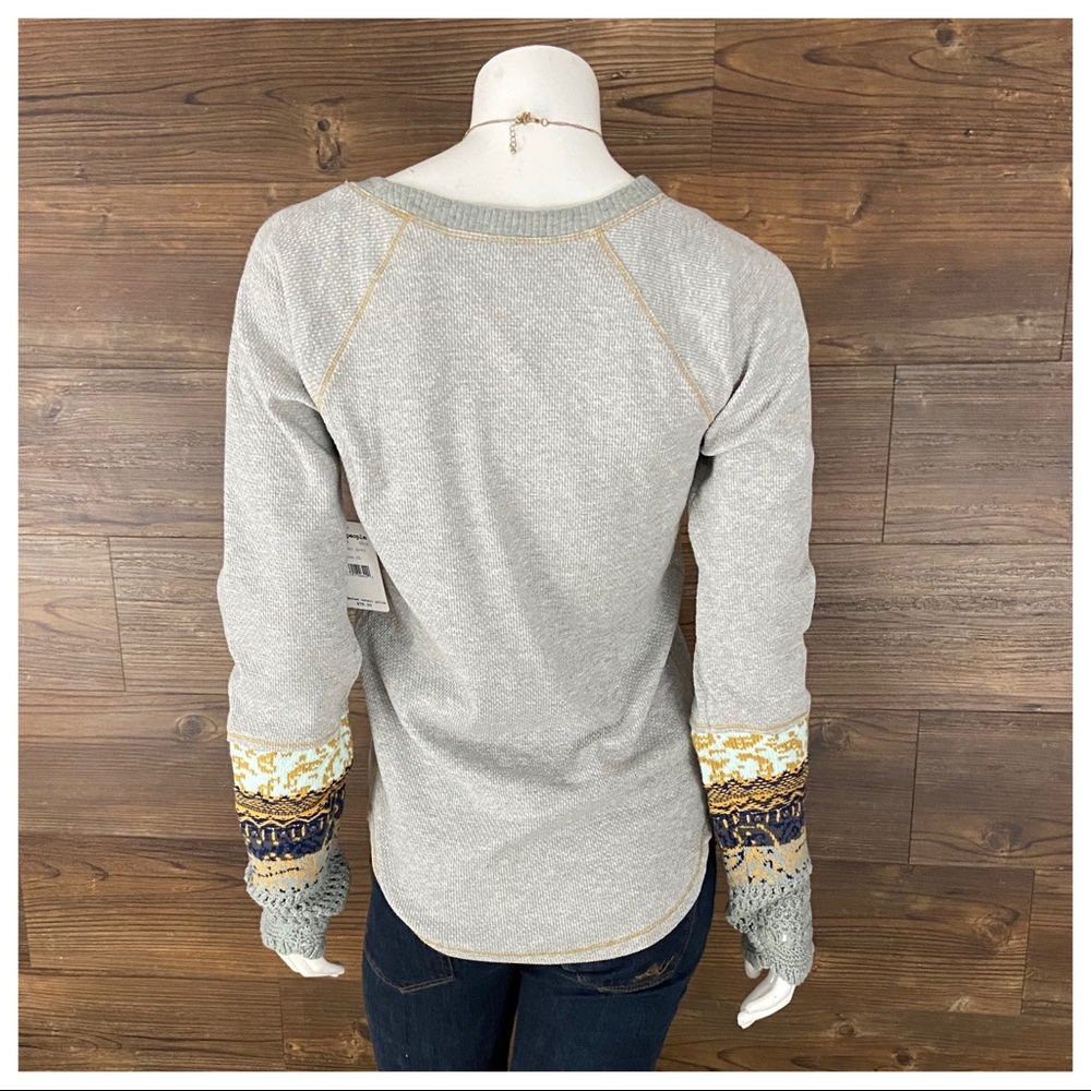 NWT Free People In The Mix Cuff Top - Picture 6 of 7